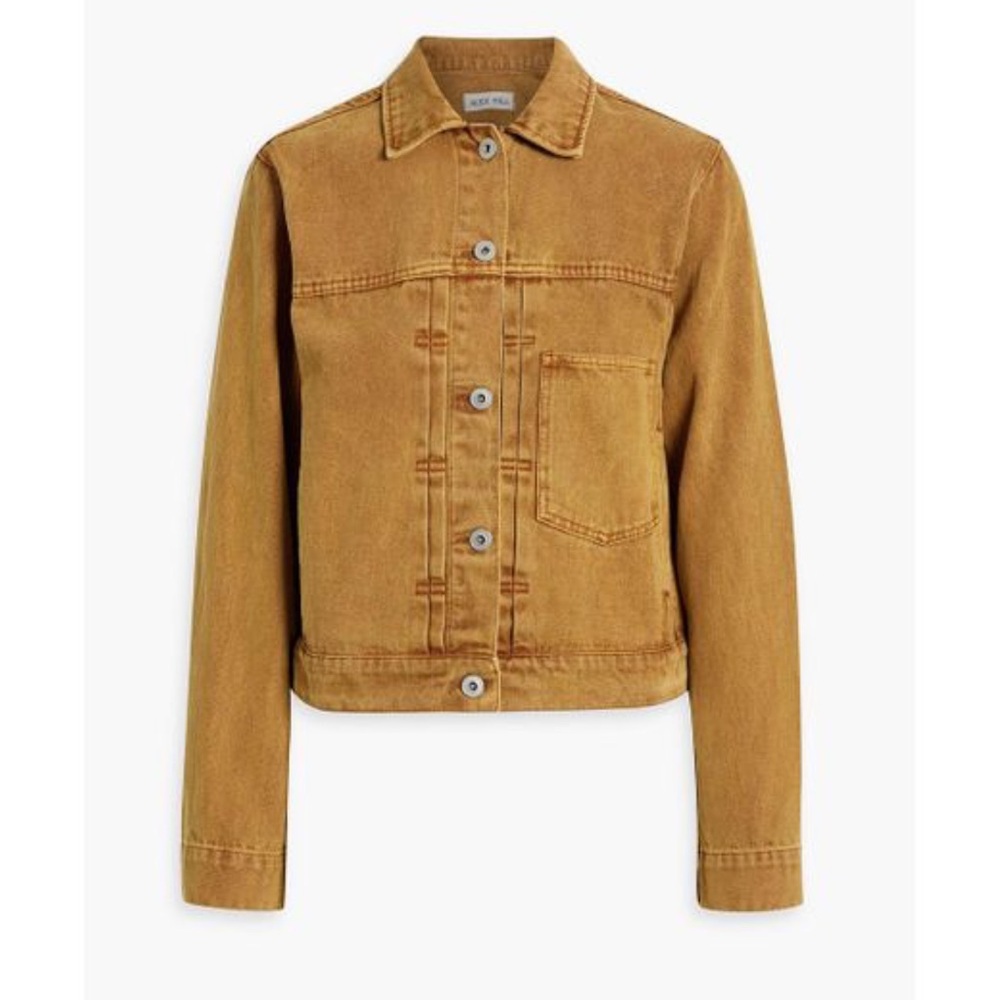Alex Mill trucker jacket in copper recycled denim size S